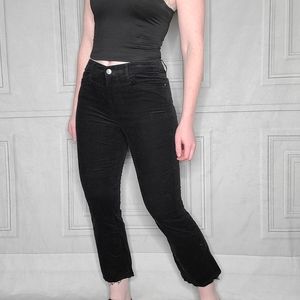 Avec Les Filles Corduroy Crop Flare Pants